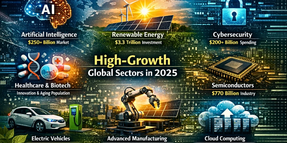2025's Hottest Sectors: AI, Renewable Energy, Cybersecurity, and More