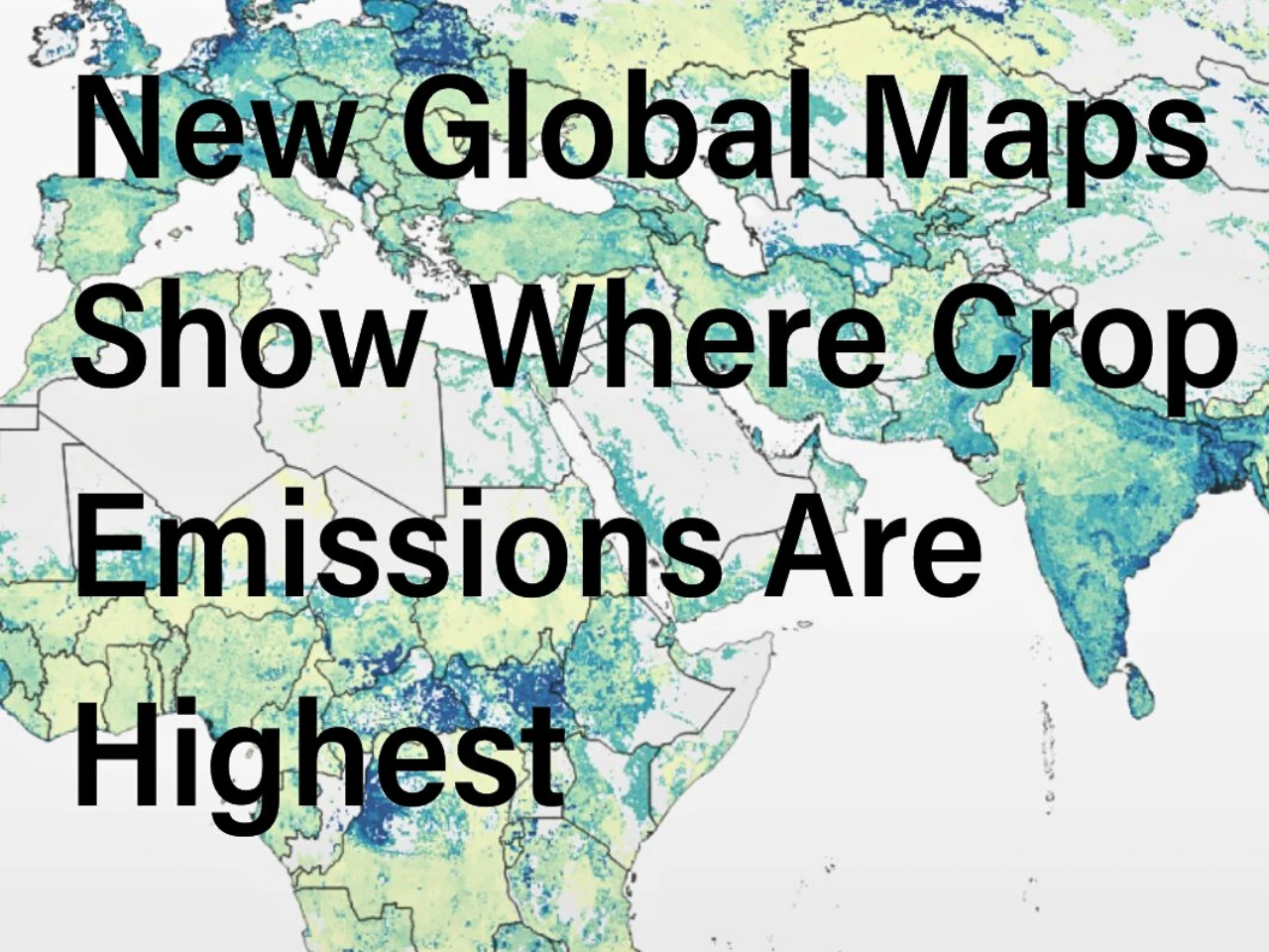 The image represent global map to represent the rop emissions
