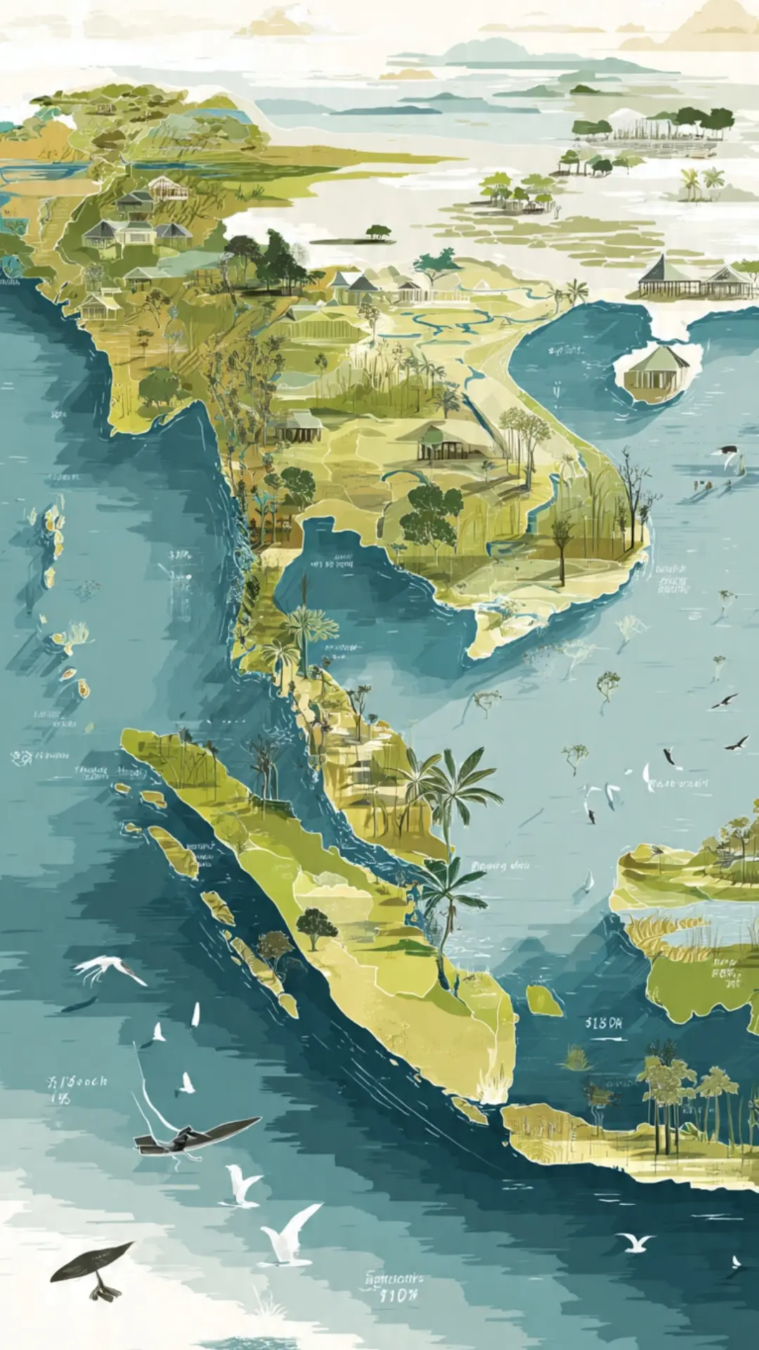 Map of Asia-Pacific showing wetlands valued at $10-19 trillion, with areas faded to show 1/3 lost since 1970