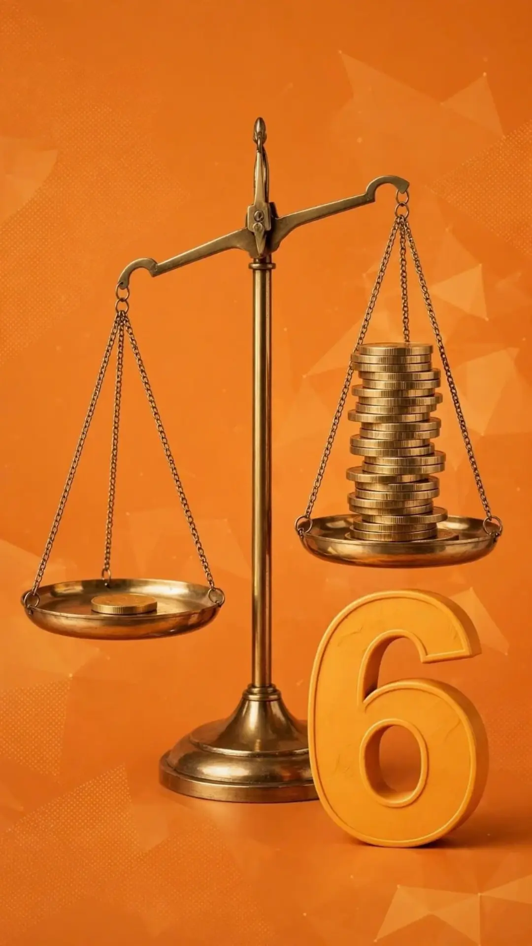 UNDP infographic showing climate change damage cost is 6 times higher than meeting Paris Agreement goals with balance scale and coins