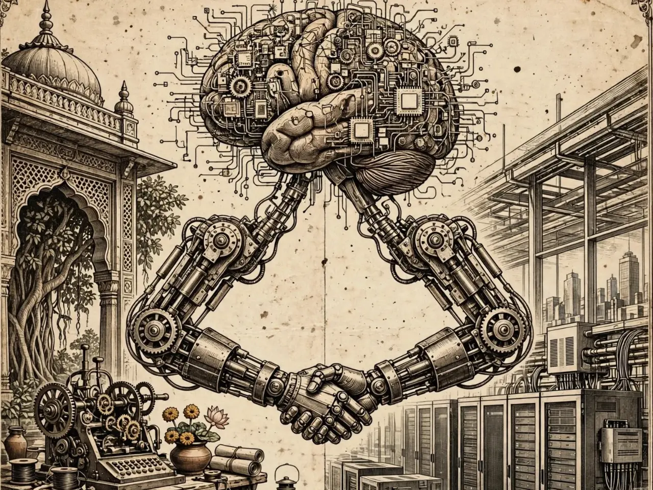 AI adoption in South Asia vs advanced economies - India and US comparison