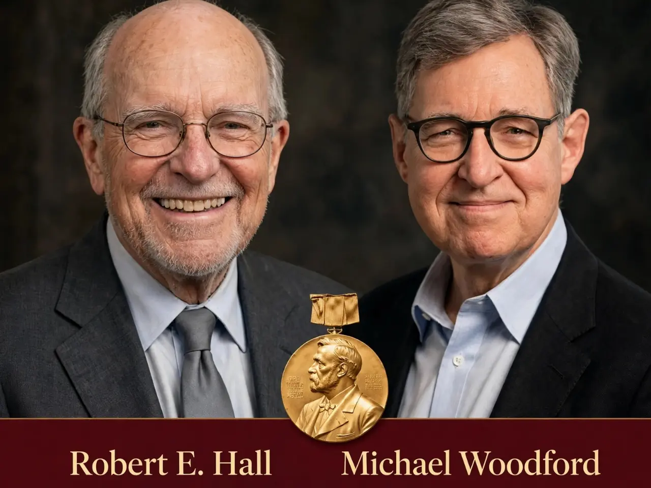 Robert Hall and Michael Woodford, 2026 Nobel economics laureates, honoured for microeconomic foundations of macroeconomic stabilisation, announced 12 October 2026.